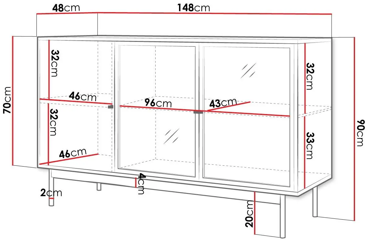 Tumba-vitrina Mirjan24 Brulpin/Bartise 3D cu LED iluminare (Artisan Oak/Black)