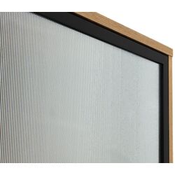 Tumba-vitrina Mirjan24 Brulpin/Bartise 3D cu LED iluminare (Artisan Oak/Black) Thumb