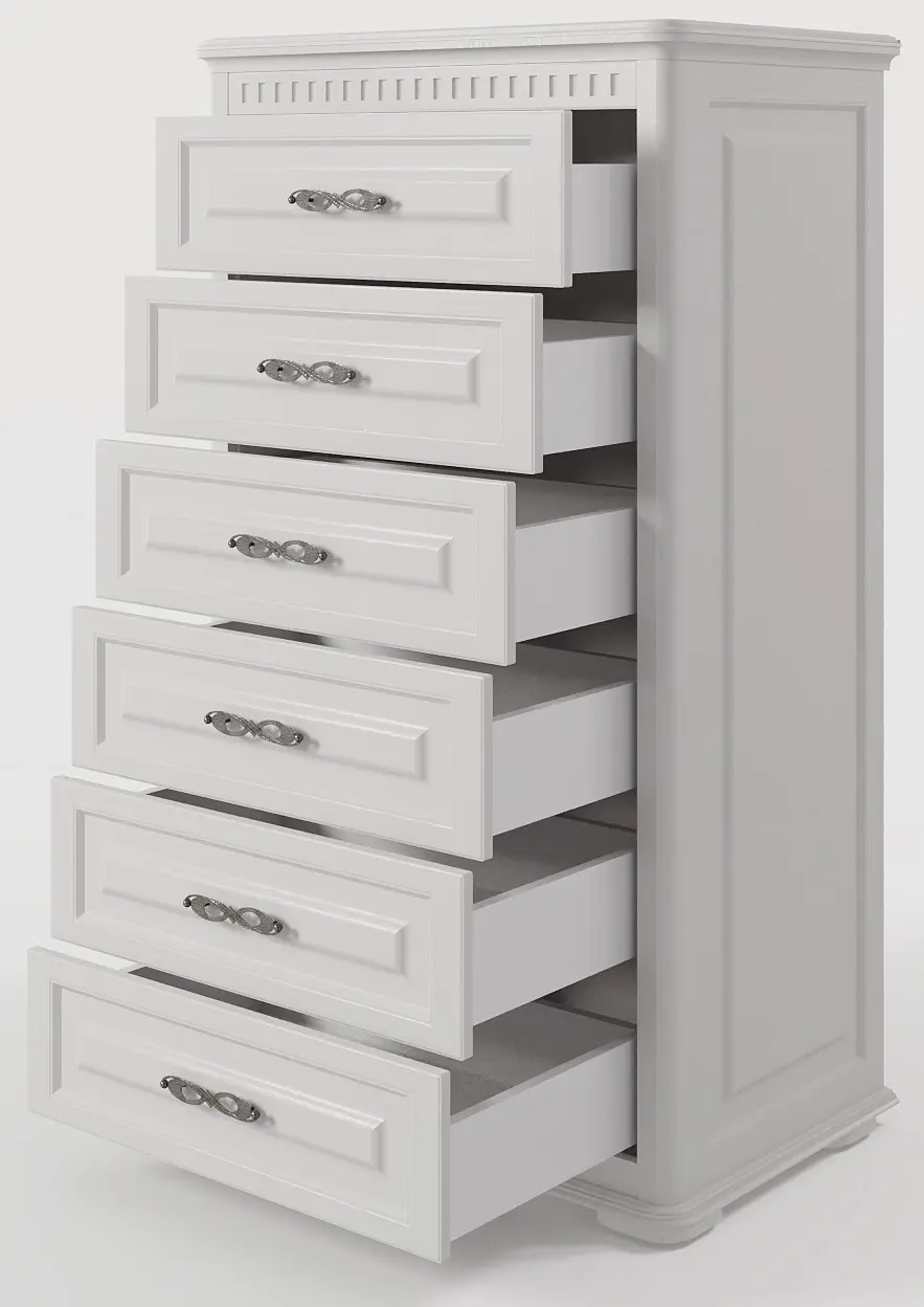 Comoda МЛ-Мебель Marsel 2 №07 80cm (White/Polar Oak) - 2