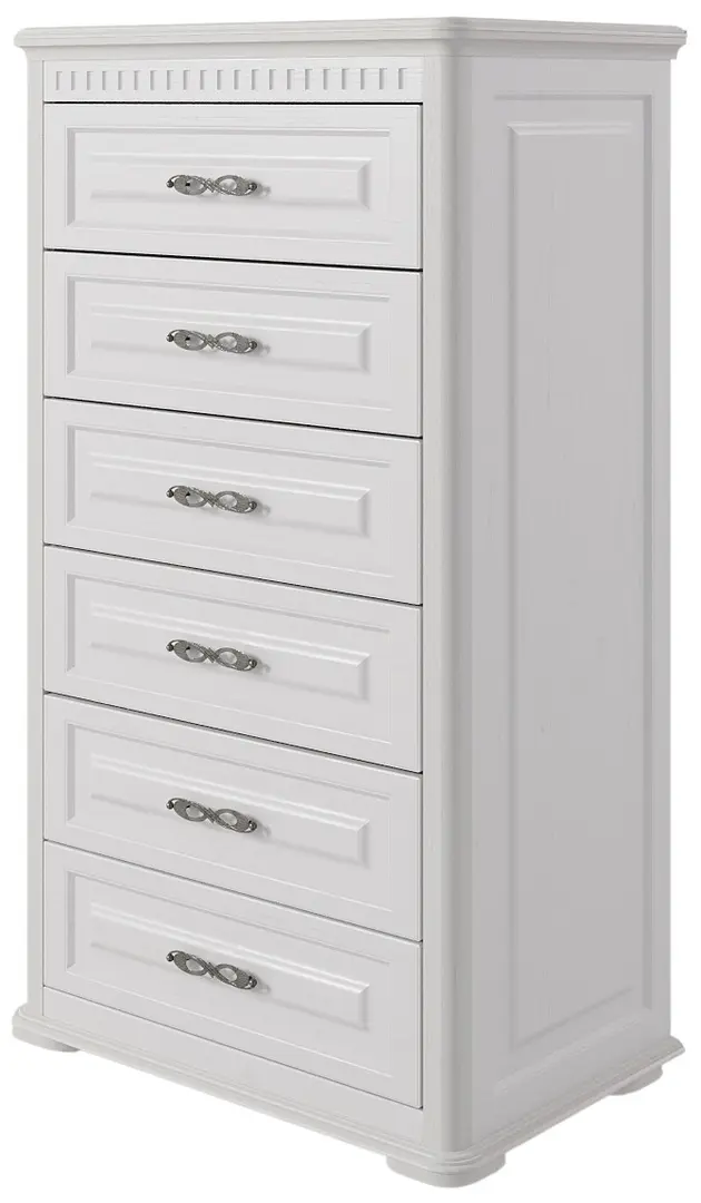 Comoda МЛ-Мебель Marsel 2 №07 80cm (White/Polar Oak)