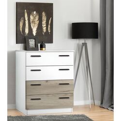 Комод Modern Andi 4B (White/Craft Oak Gray)
