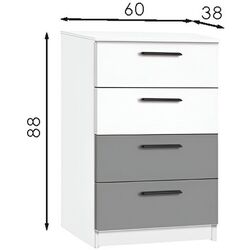 Comod Modern Andi 4S (White/Slate Gray) Thumb