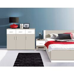 Tumba Modern Francesca 125cm (Cashmere/White) Thumb