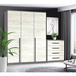 Comoda Modern Kenon 4B (Slate Gray/Craft Oak White) Thumb