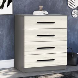 Comoda Modern Kenon 4B (Slate Gray/Craft Oak White)