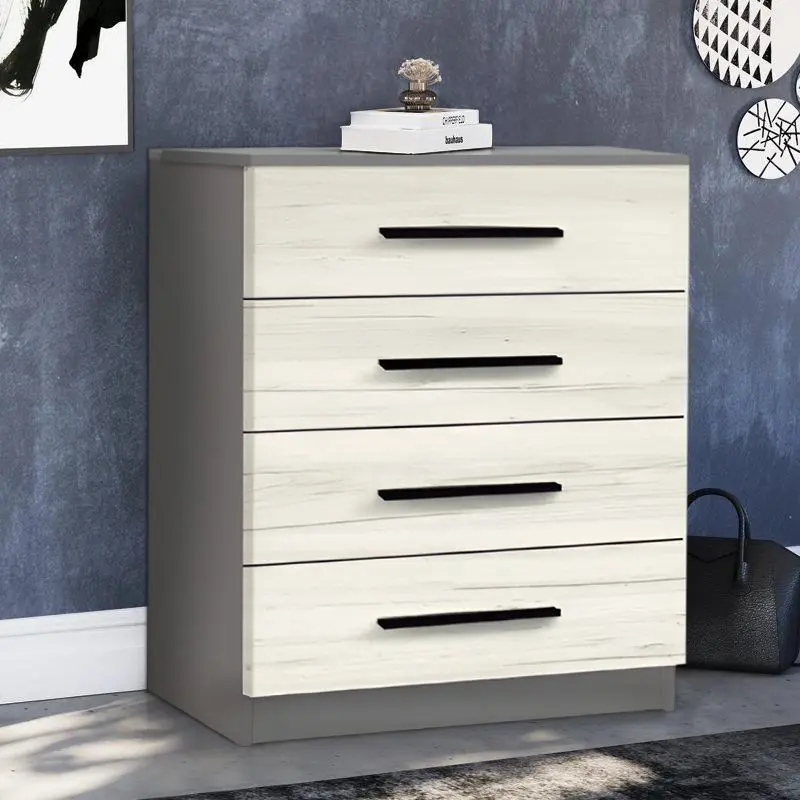 Comoda Modern Kenon 4B (Slate Gray/Craft Oak White)