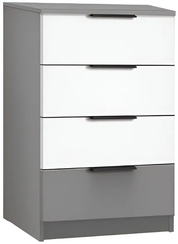 Comoda Modern Komfort 4S (Slate Gray/White)