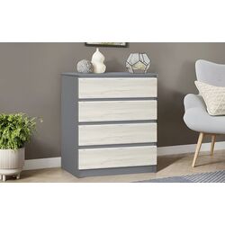 Comoda Modern Komfi 75cm (Slate Gray/Craft Oak White)