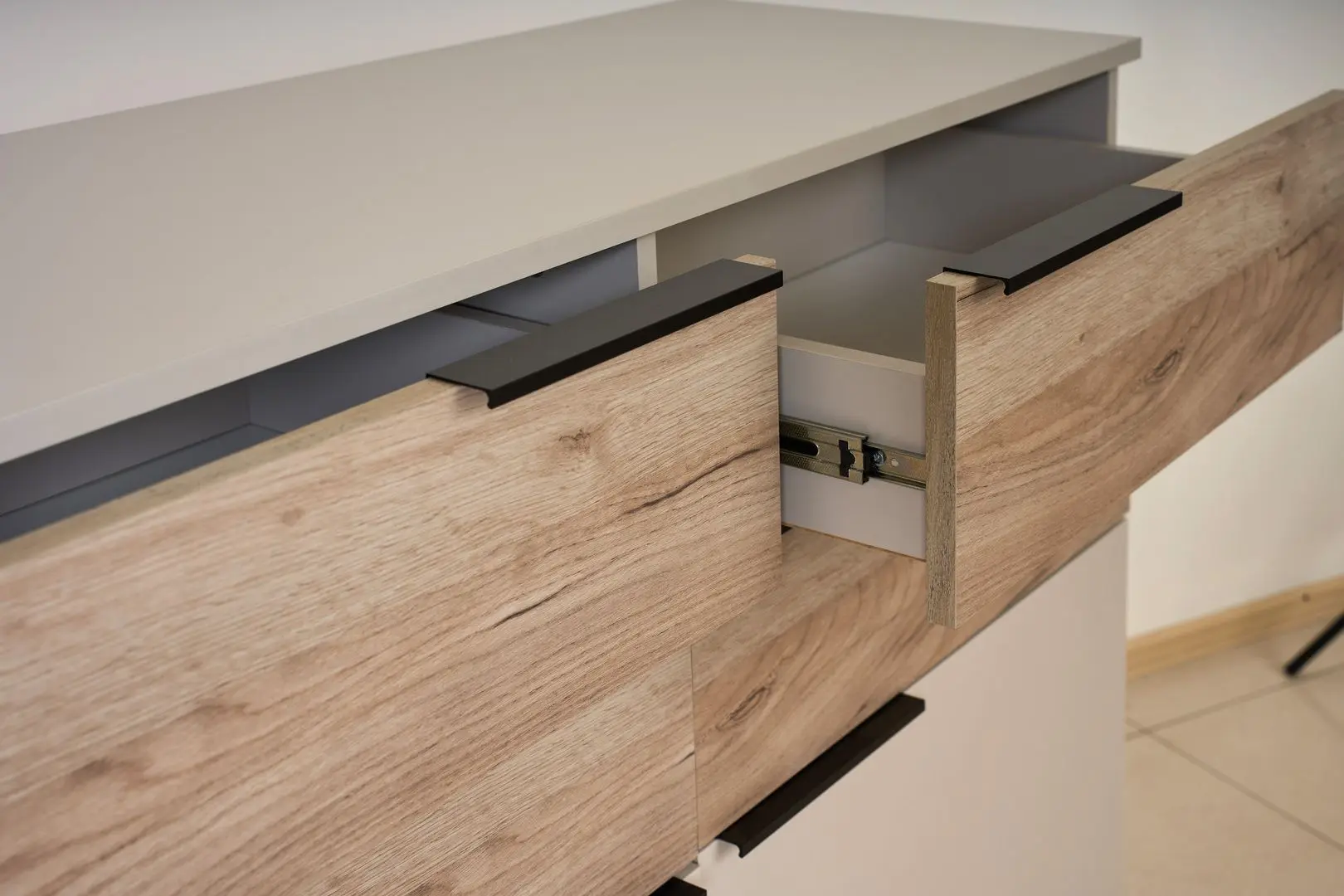 Комод Modern Visit New 120cm (Cashmere/Craft Oak Gray)