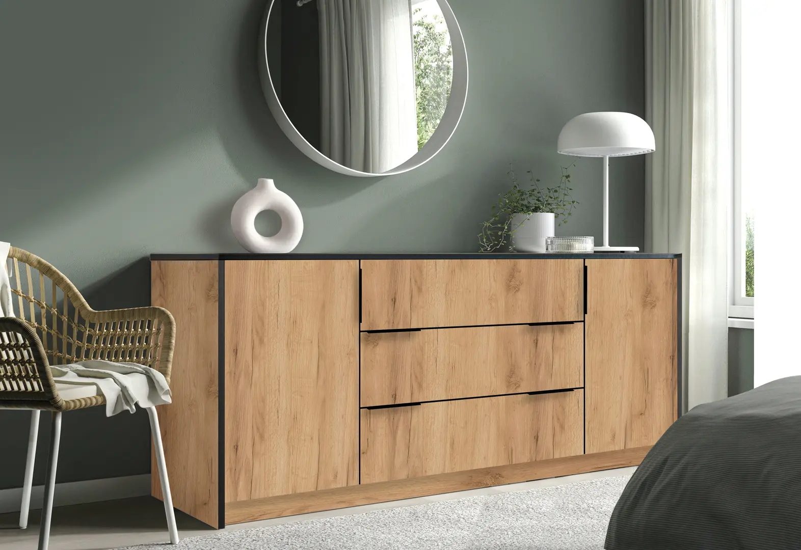 Tumba Modern Alex 200 В 90 (Craft Oak Gray)