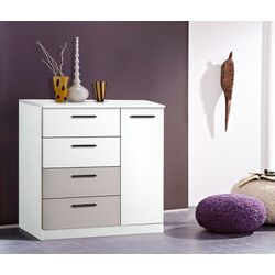 Tumba Modern Andi 4+1S (White/Cashmere)