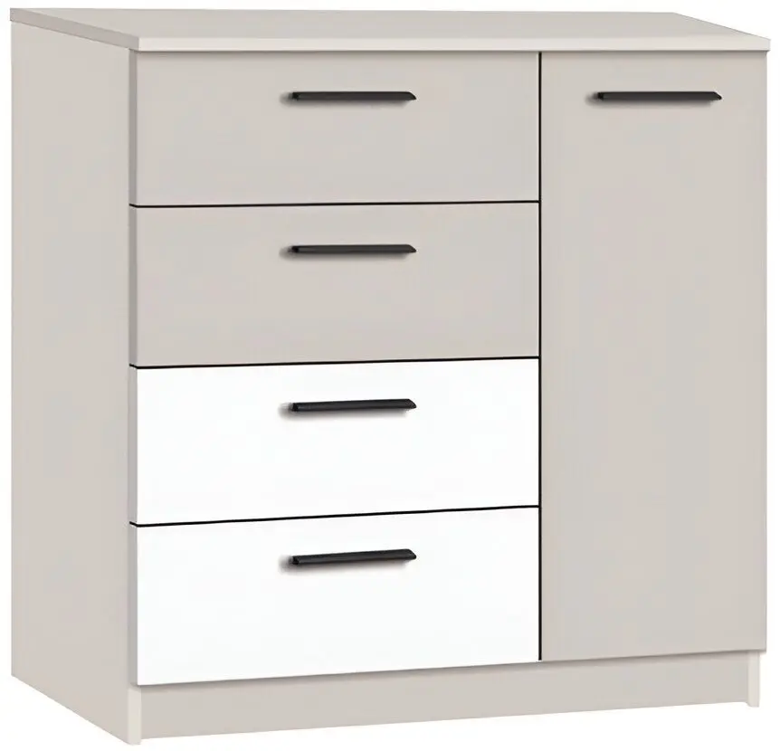 Tumba Modern Andi 4+1S (Cashmere/White)