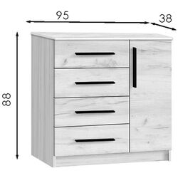 Tumba Modern Kenon 4+1S (Craft Oak White) Thumb