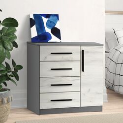 Тумба Modern Kenon 4+1S (Slate Gray/Craft Oak White)