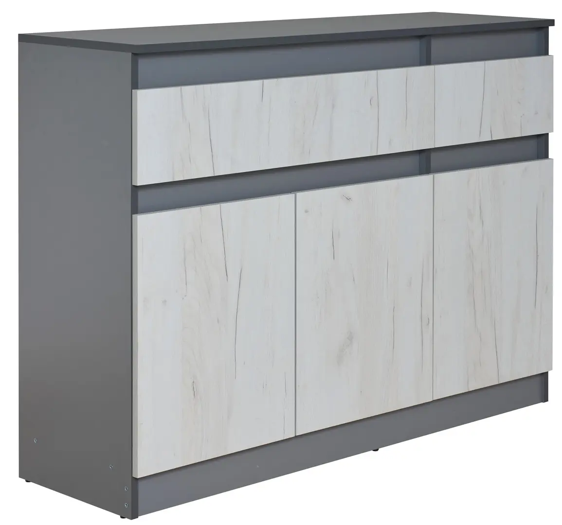 Тумба Modern Komfi 120 (Slate Gray/Craft Oak White)