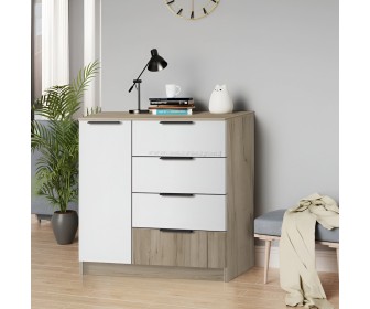 Tumba Modern Komfort 4+1S (Craft Oak Gray/White)