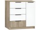 Tumba Modern Komfort 4+1S (Craft Oak Gray/White)