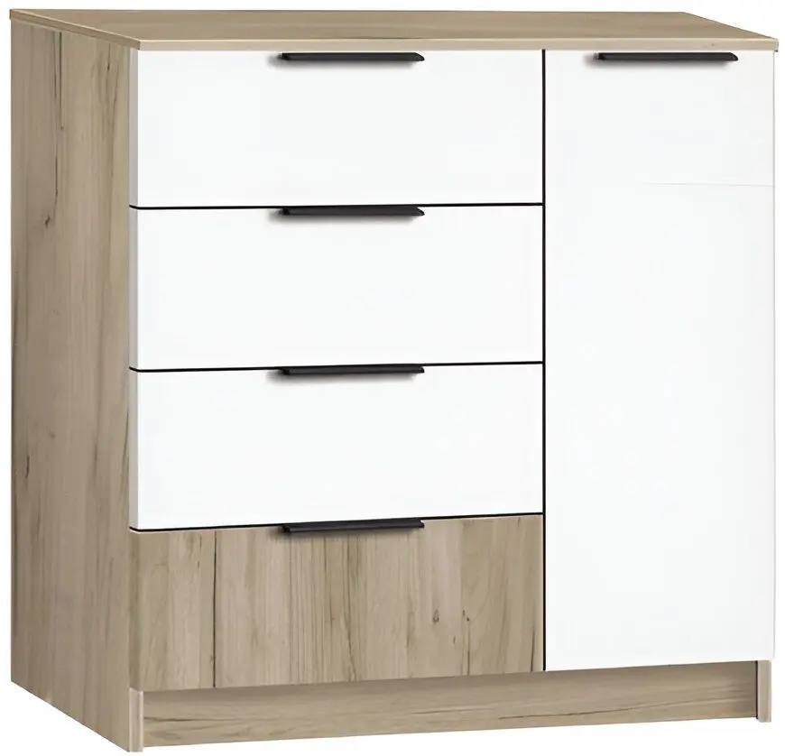 Tumba Modern Komfort 4+1S (Craft Oak Gray/White)