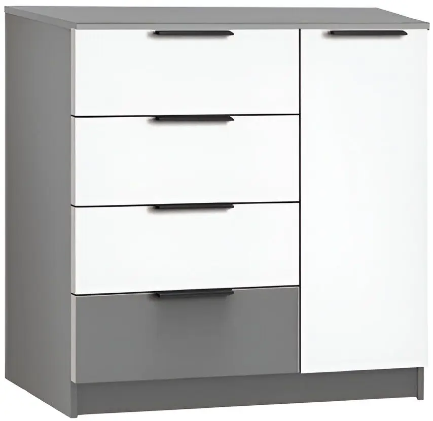 Tumba Modern Komfort 4+1S (Slate Gray/White)