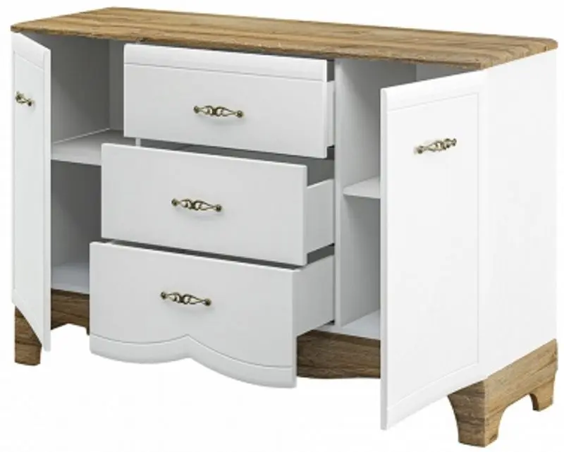 Tumba Неман Tiffani-New МН-041-10 (White/Provence Oak)