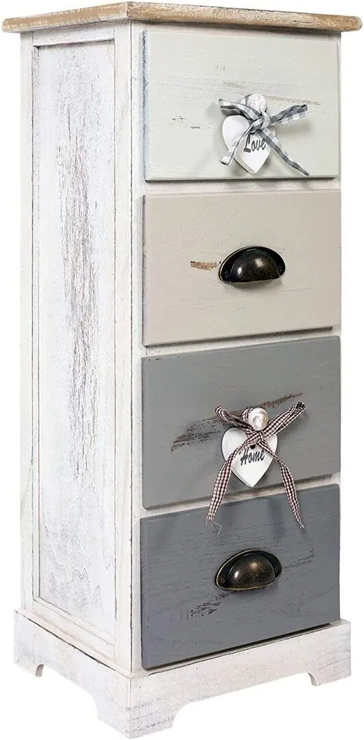 Comoda Rebecca Mobili RE4482 (Wood/White/Gray)