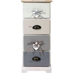 Комод Rebecca Mobili RE4482 (Wood/White/Gray)