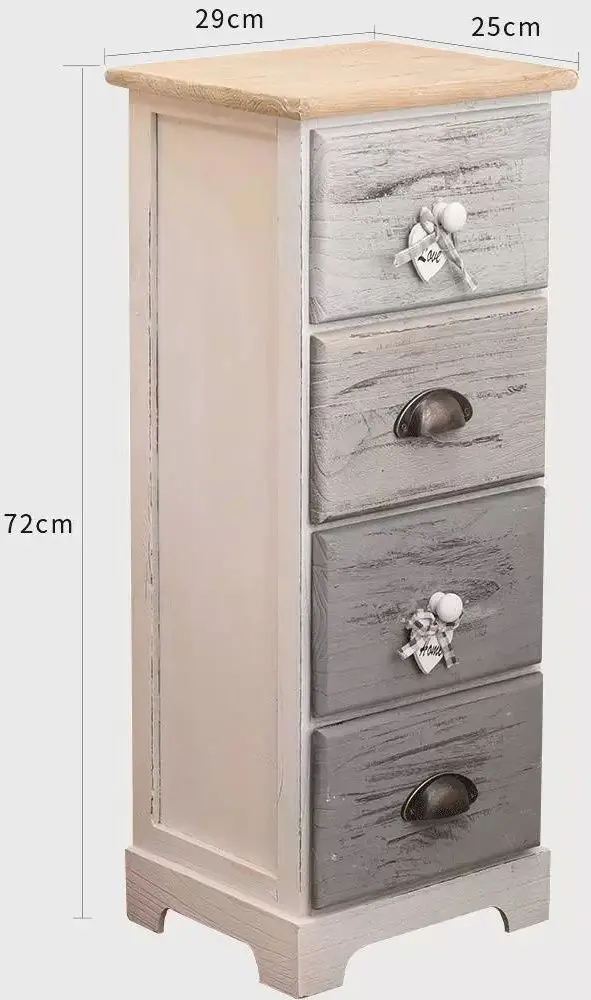 Comoda Rebecca Mobili RE4482 (Wood/White/Gray)