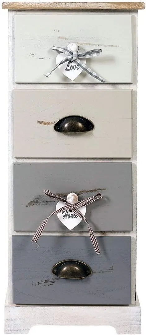 Comoda Rebecca Mobili RE4482 (Wood/White/Gray)