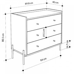 Комод Showdeko Dresser (Sapphire Oak) Thumb