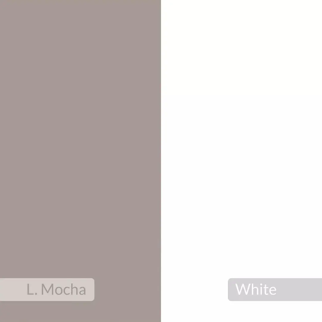 Тумба с зеркалом Showdeko Gora 110 (Light Mocha/White) - 5