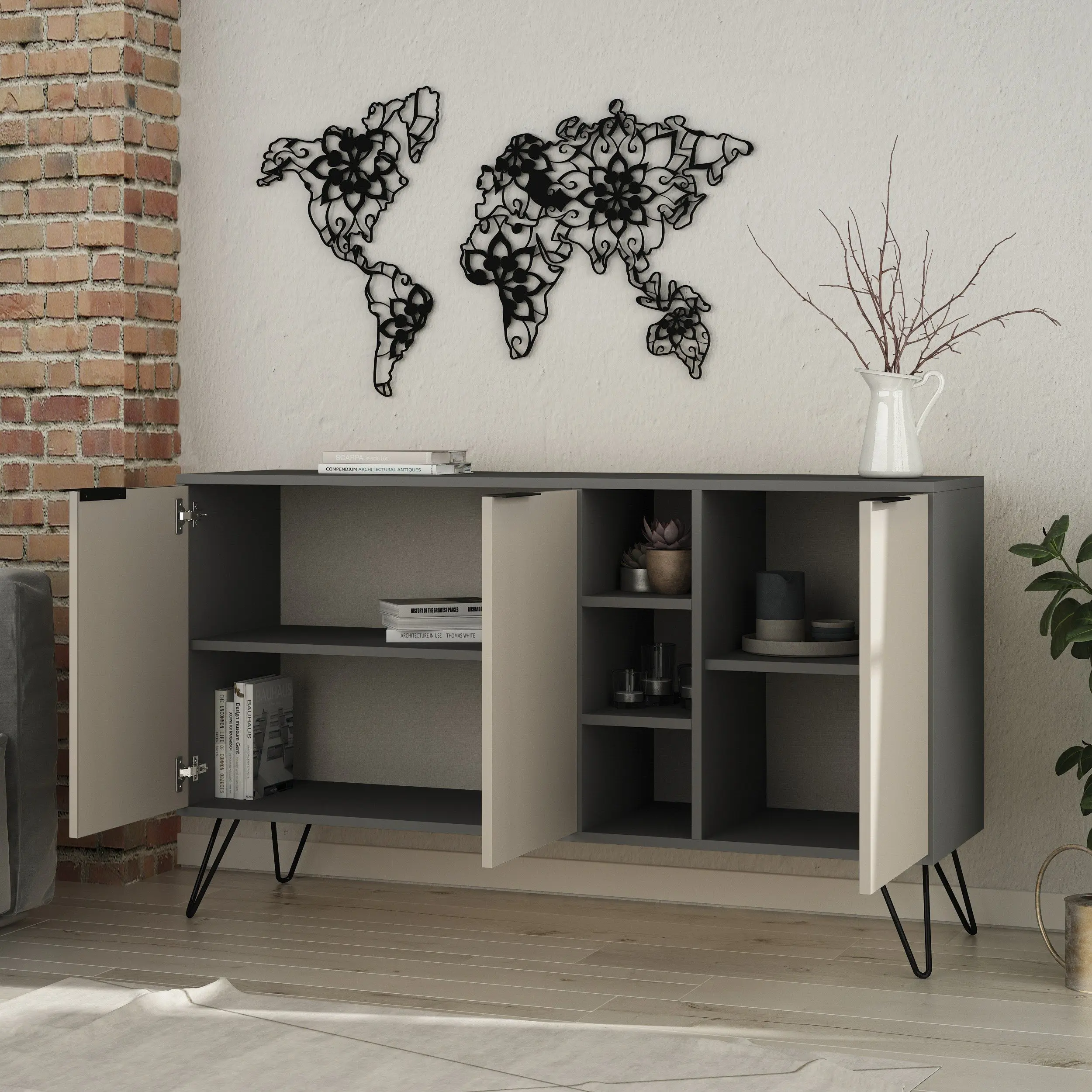 Tumba Showdeko Clara (Anthracite/Light Mocha) - 2