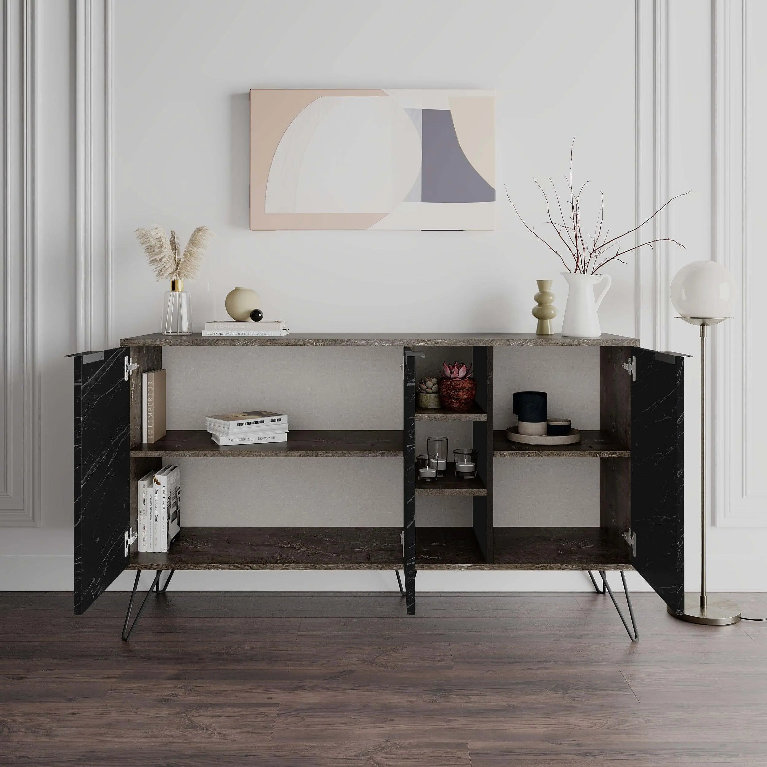 Tumba Showdeko Clara (Dark Brown/Black Marble) - 2