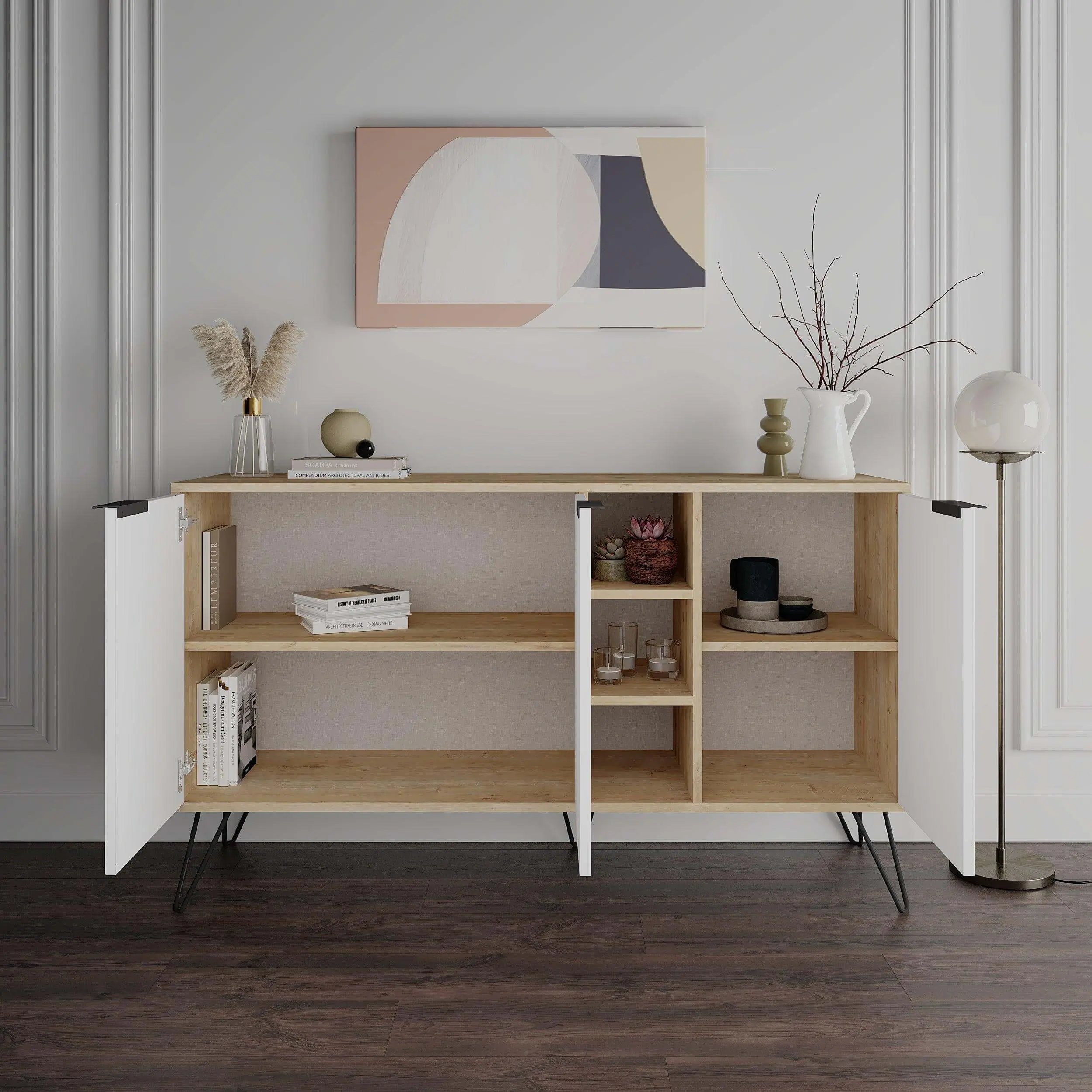Tumba Showdeko Clara (Oak/White) - 2