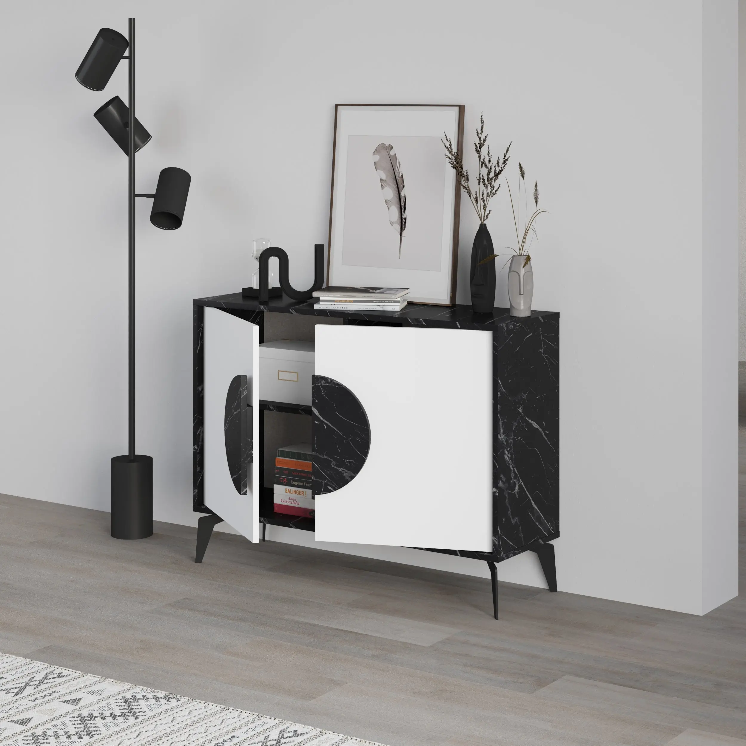 Tumba Showdeko Gora 110 (Black Marble/White) - 3