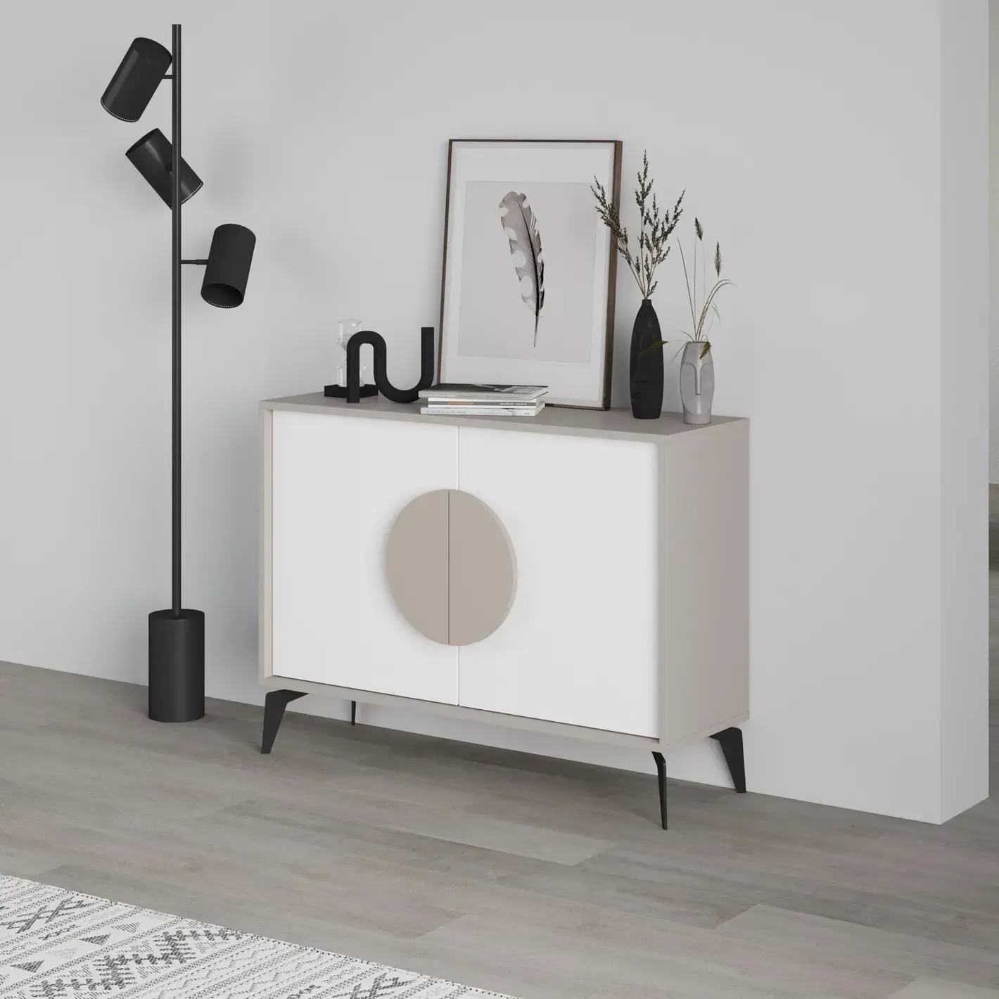 Тумба Showdeko Gora 110 (Light Mocha/White) - 2