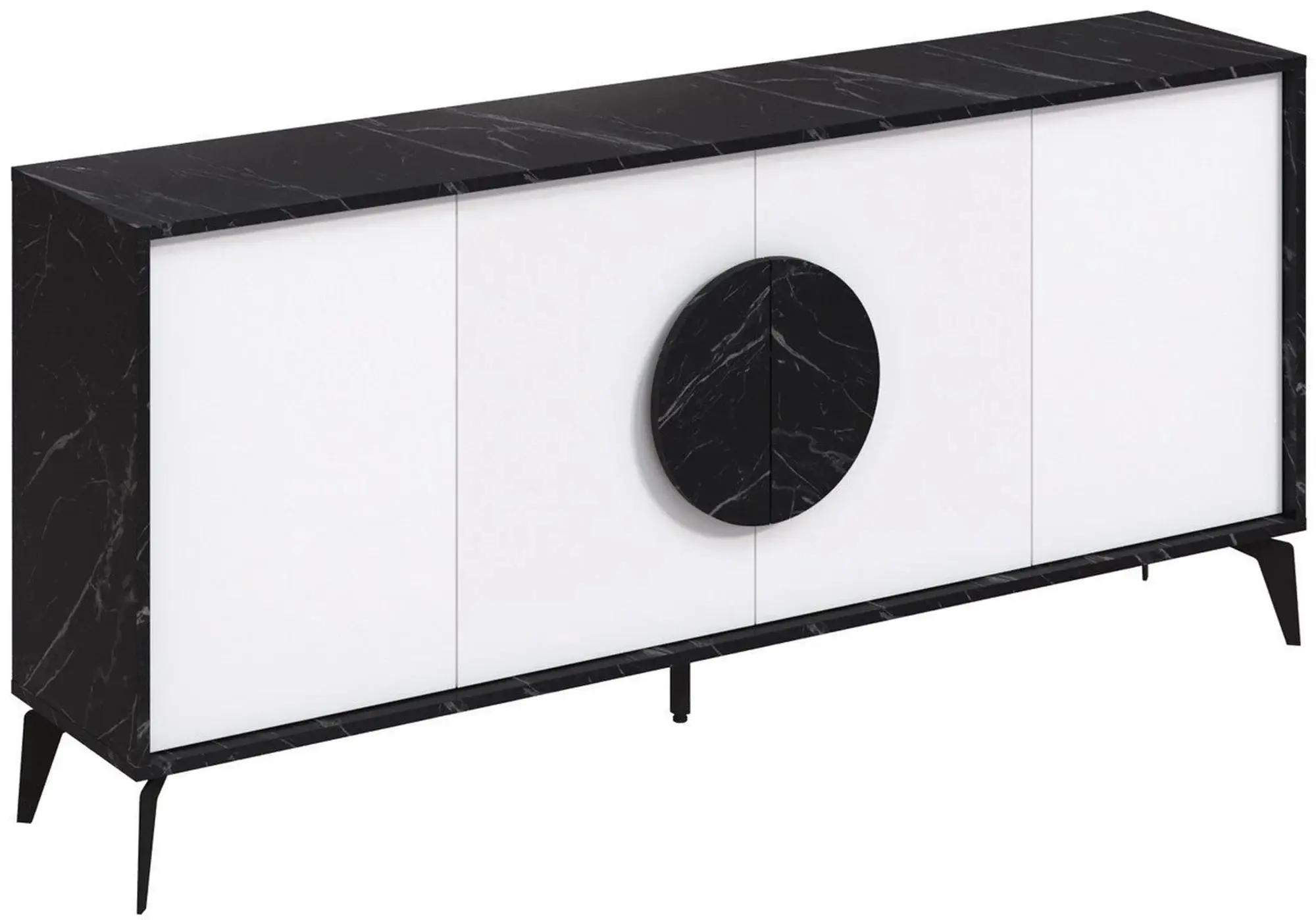Тумба Showdeko Gora 180 (Black Marble/White) - 2