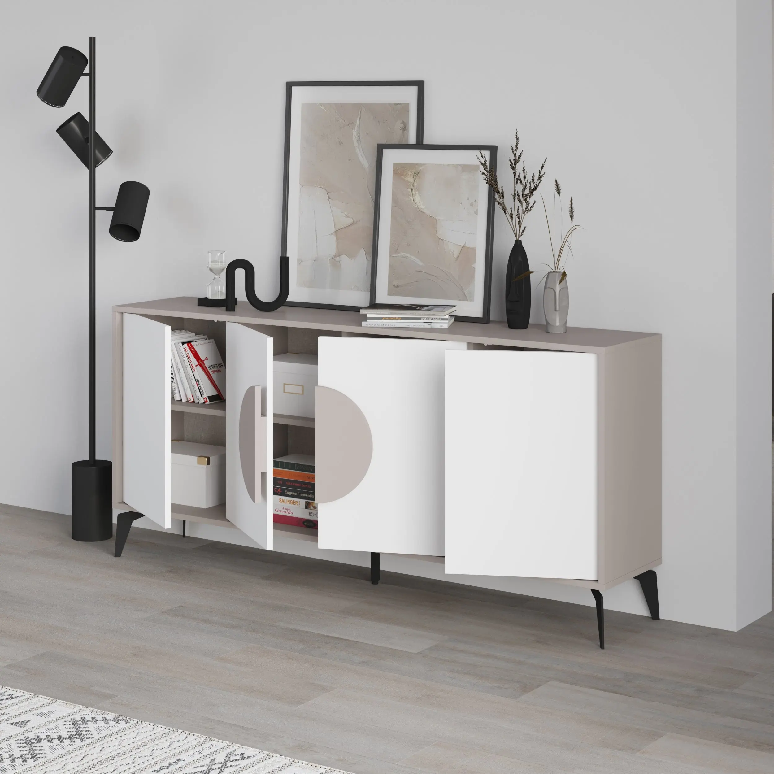 Тумба Showdeko Gora 180 (Light Mocha/White) - 3