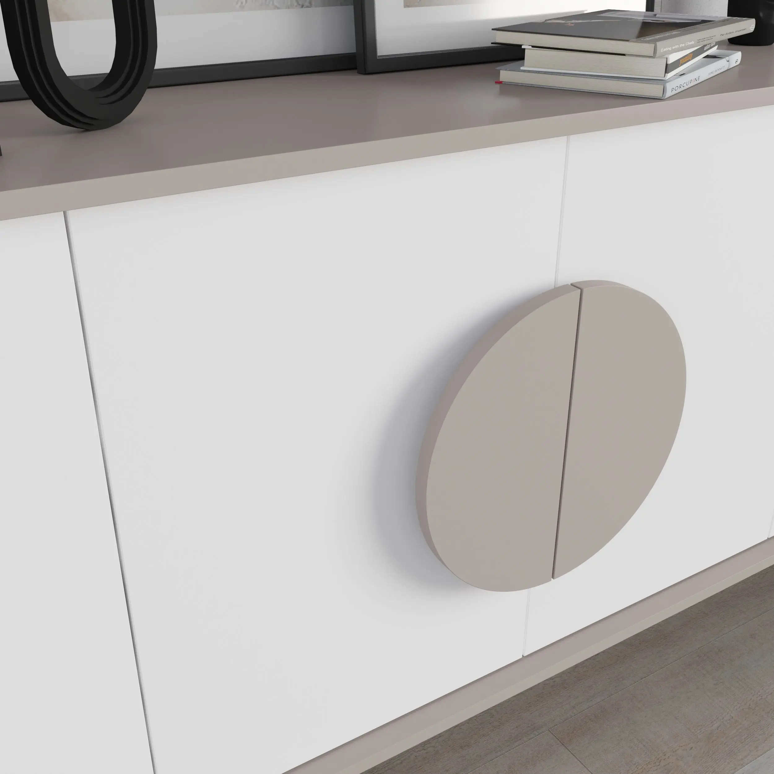 Тумба Showdeko Gora 180 (Light Mocha/White) - 4
