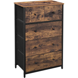 Comoda Songmics LGS45H (Rustic Brown/Black) Thumb