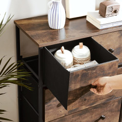 Comoda Songmics LGS45H (Rustic Brown/Black) Thumb