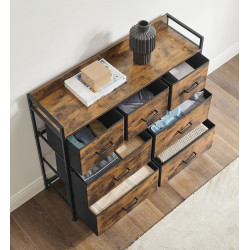 Комод Songmics LTS137B01 (Rustic Brown/Ink Black) Thumb