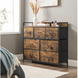 Comoda Songmics LTS137B01 (Rustic Brown/Ink Black)