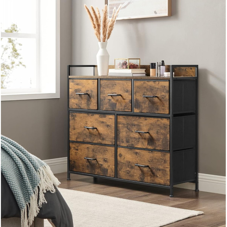 Comoda Songmics LTS137B01 (Rustic Brown/Ink Black) cumpără în Chișinău ...