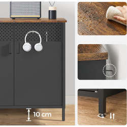 Тумба Songmics LSC102B01 (Rustic Brown/Black) Thumb