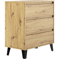 Комод Tempo Kondela Bogan New 3S70 (Artisan Oak) Thumb