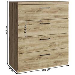 Комод Tempo Kondela Dorsi 4S (Navarra Oak) Thumb