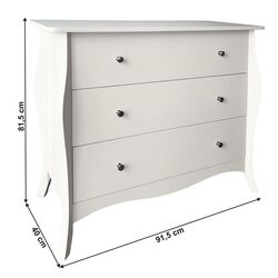 Comoda Tempo Kondela Eliana (White) Thumb