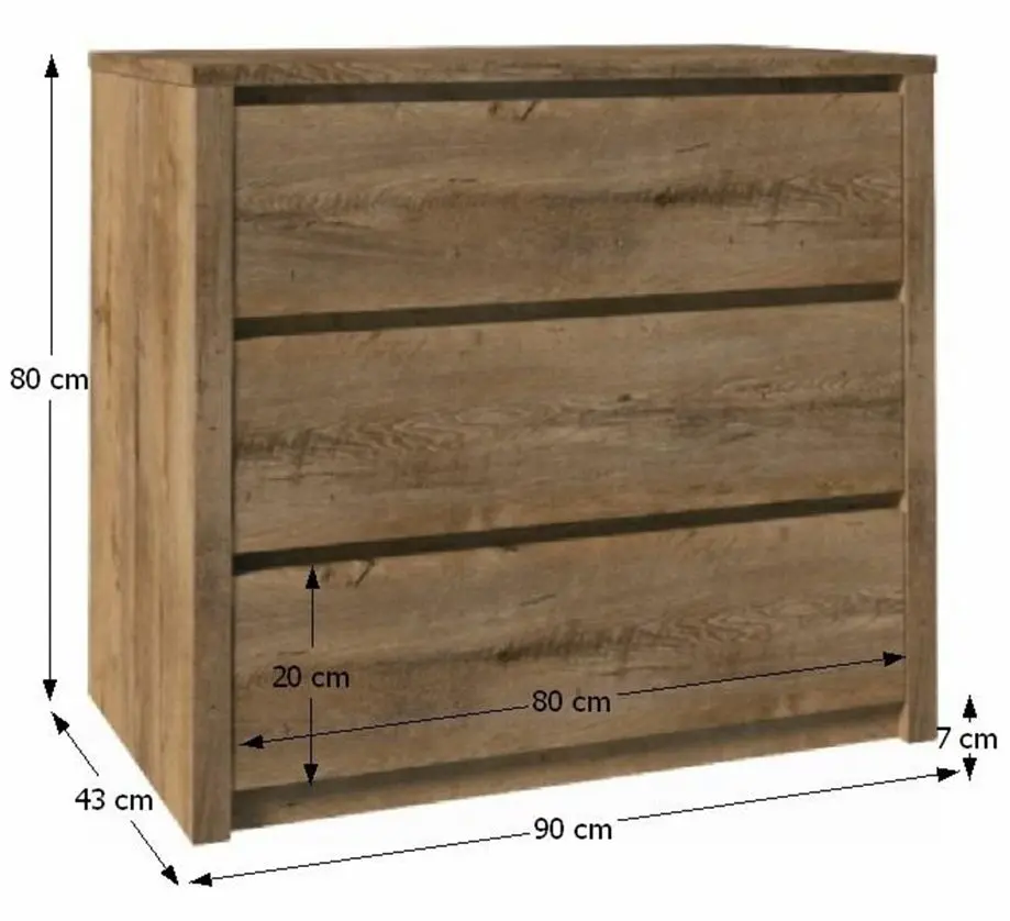 Comoda Tempo Kondela Montana K3S (Lefkas Oak Dark)