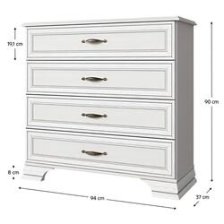 Comoda Tempo Kondela Tiffy 4S (Woodline Cream) Thumb