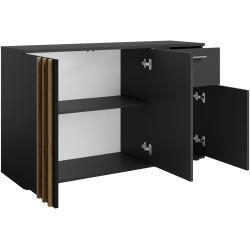 Comoda Tempo Kondela Tolis Typ 2 3D1S (Black/Artisan Oak) Thumb